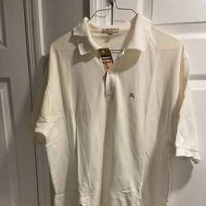 COPY - Cream Burberry Men’s Polo